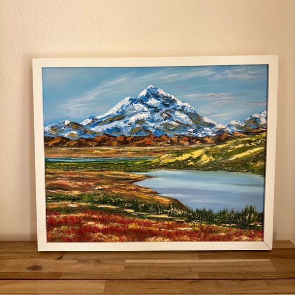 Original Oil Painting of Mountain scenery